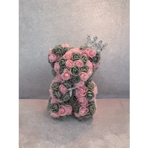 Pink & Grey Rose Bears