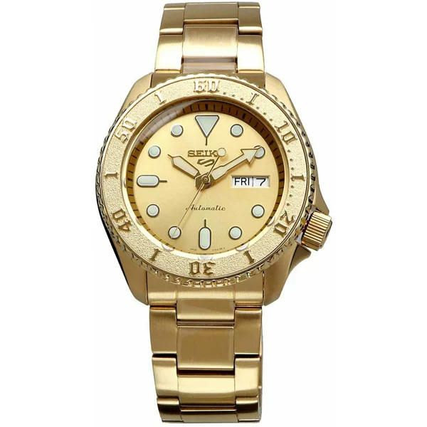 Seiko Automatic SRPE74K1 Analogue  Stainless Steel Gold Men