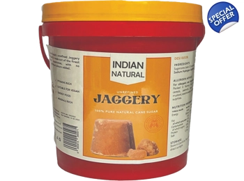 Natural Jaggery Bucket 5kg India Pack