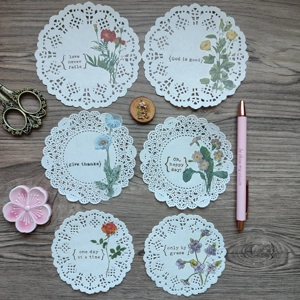Doily Embellishments for Junk Journaling Set 1 Doily Embellishments for Junk Journaling Set 1
