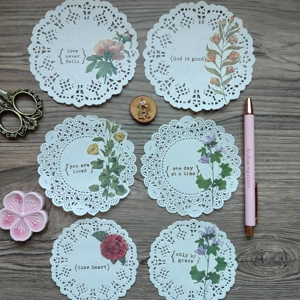 Doily Embellishments for Junk Journaling Set 2