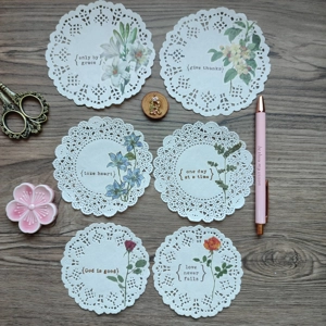 Doily Embellishments for Junk Journaling Set 6