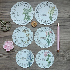 Doily Embellishments for Junk Journaling Set 7
