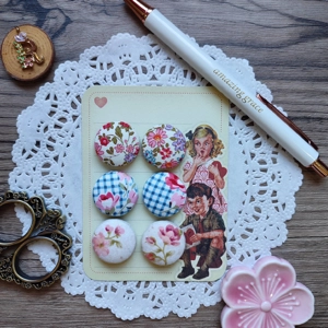Fabric Buttons Set 2