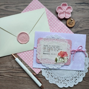 Scripture Greeting Card (Proverbs 31:30) Set 1