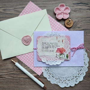 Scripture Greeting Card (Proverbs 31:30) Set 2