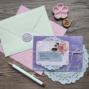 Scripture Greeting Card (Romans 12:12) Set 1