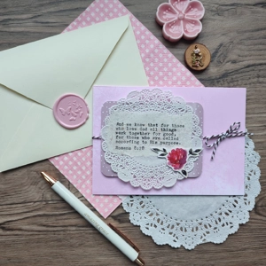 Scripture Greeting Card (Romans 8:28) Set 1