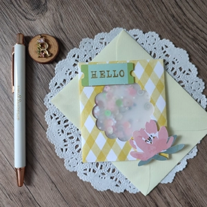 Shaker Card (Hello)