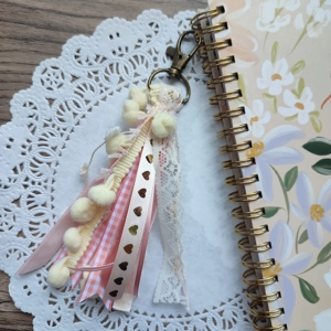 Ribbon Tassel Charm (Peaches & Cream)