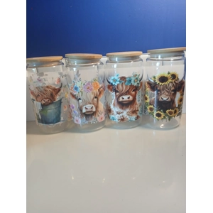 16 oz highland cow cup