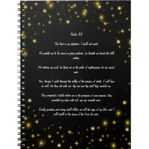Custom Psalms 23 Notebook/Planner