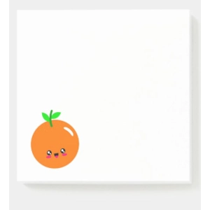 Custom Made Cute Orange Memo Pad