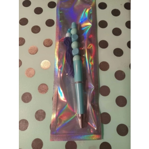 Solid Blue Beadable Pen
