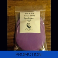 Wet & dry metal oxide sandpaper 600 gr..