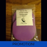 Wet & dry metal oxide sandpaper 800 gr..