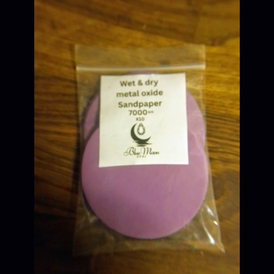Wet & dry metal oxide sandpaper 7000 grit x 10