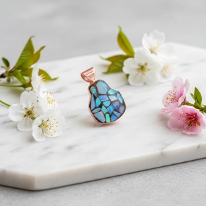 Opal pear mosaic
