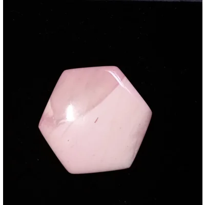 Pink opal hexagon Pink opal hexagon