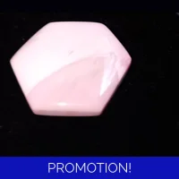 Pink opal hexagon
