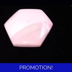 Pink opal hexagon