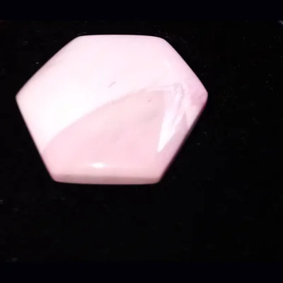 Pink opal hexagon Pink opal hexagon