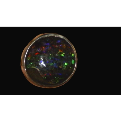 Andamooka rainbow matrix opal stud earrings