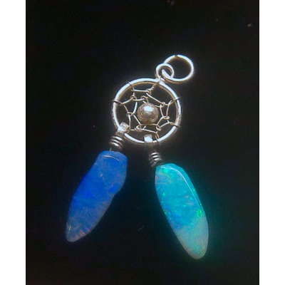 dreamcatcher opal pendant dreamcatcher opal pendant