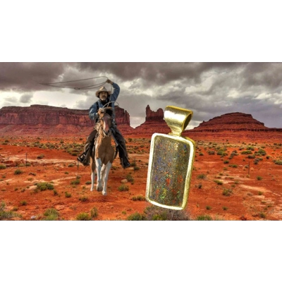 Andamooka matrix opal pendant Andamooka matrix opal pendant