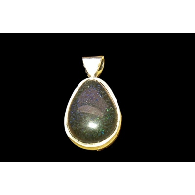 Andamooka fairy matrix opal pendant
