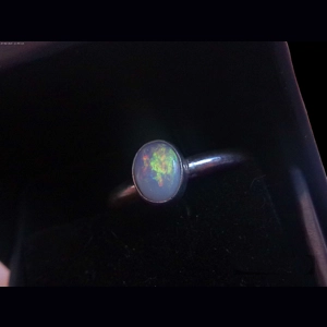 Coober Pedy opal ring