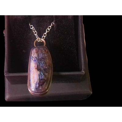 Andamooka crystal opal pendant