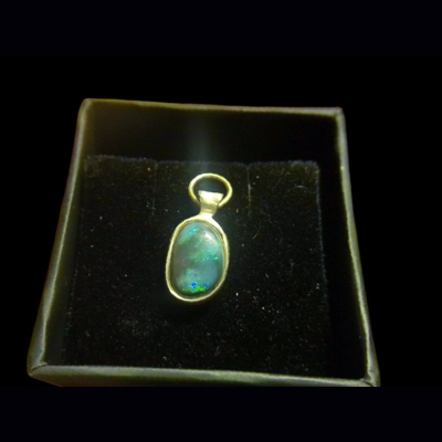 Lightning Ridge black opal pendant Lightning Ridge black opal pendant