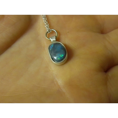 Lightning Ridge black opal pendant Lightning Ridge black opal pendant
