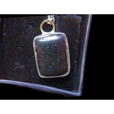 Andamooka fairy matrix opal pendant