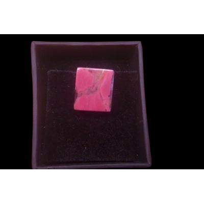 Pink opal square gem