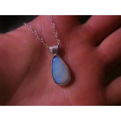 Blue crystal opal pendant Blue crystal opal pendant
