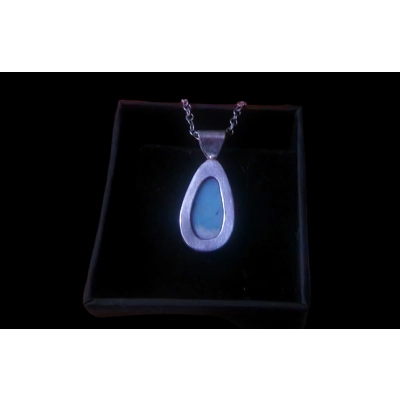 Blue crystal opal pendant Blue crystal opal pendant