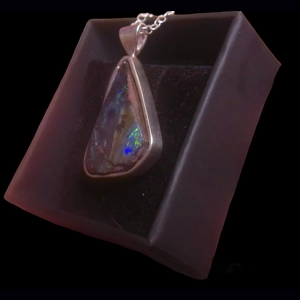 Boulder opal pendant
