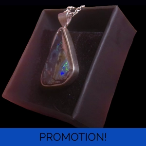 Boulder opal pendant