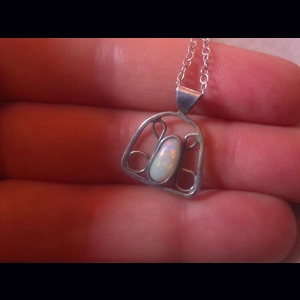 Coober Pedy opal pendant