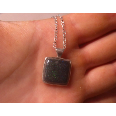 Andamooka matrix opal pendant Andamooka matrix opal pendant