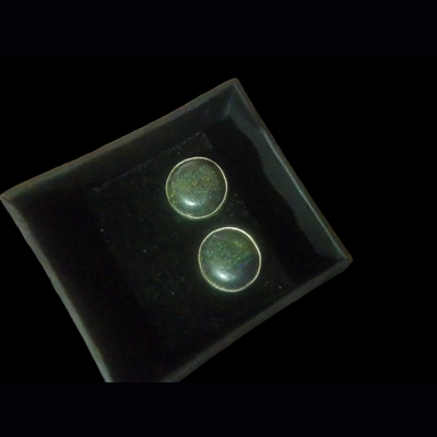 Andamooka rainbow matrix opal earings