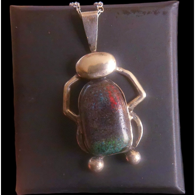 Andamooka scarab pendant Andamooka scarab pendant