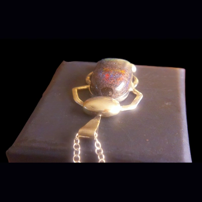 Andamooka scarab pendant Andamooka scarab pendant