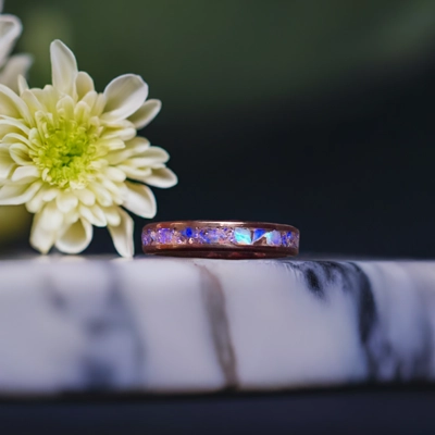Blue crystal opal ring Blue crystal opal ring