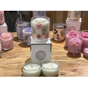 Handmade 10cl Taster Candle - Peony and Blush Suede
