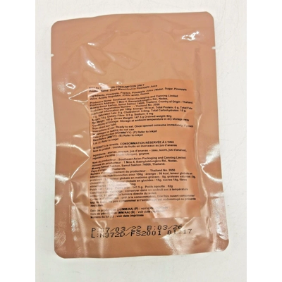 diced mixed fruit and pineapple