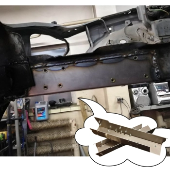 Chassis rail repair panel set for Mazda mx5 miata na/nb/nbfl