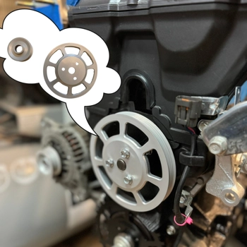 Billet CNC Water Pump And Alternator Pulley For Mazda MX-5 Miata NB / NBFL